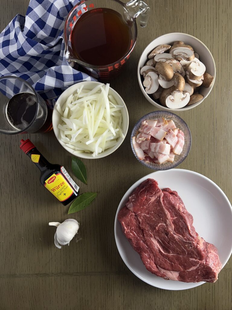 Ingredients for Bierfleisch