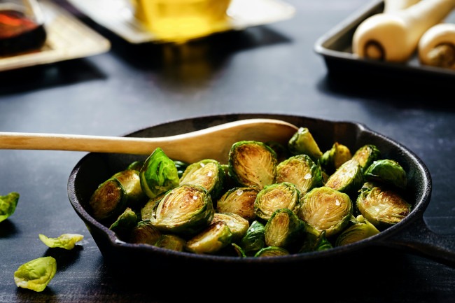 Roasted Brussels sprouts